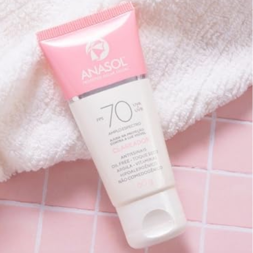 Protetor Solar Facial Anasol FPS 70 | Clareador, 60 g - Imagem 4