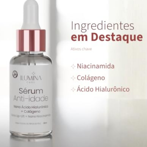 Sérum Facial Anti-Idade Colageno e Ácido Hialurônico 30ml | Ilumina Care - Imagem 5