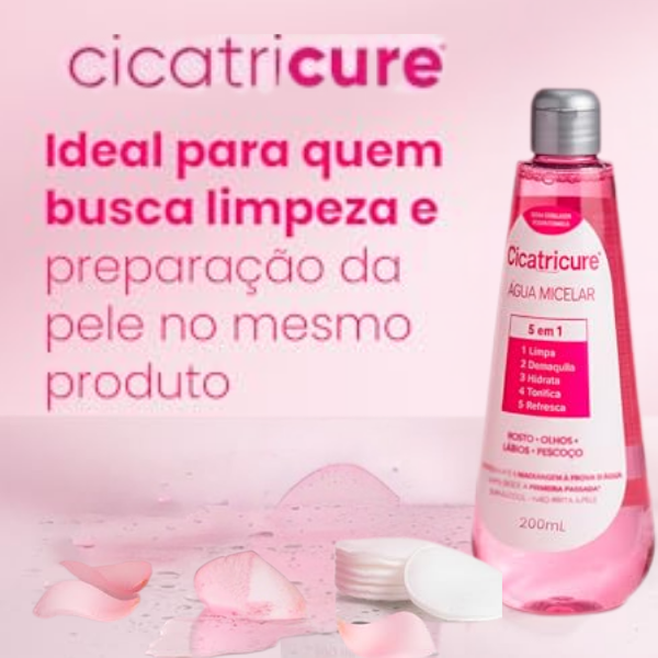 Água Micelar Cicatricure para limpeza e preparação da pele