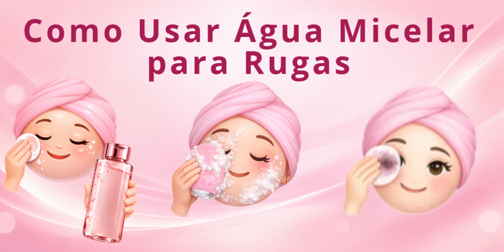 Passo a passo de como usar água micelar skincare produto para limpeza facial e cuidados com a pele