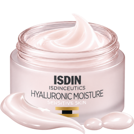 Creme Hidratação Facial Anti-Idade ISDIN com textura cremosa