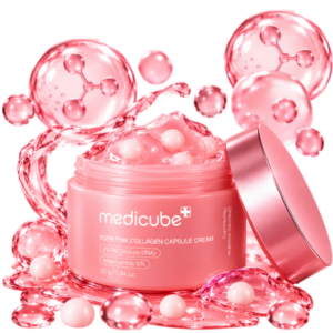 Creme gel Facial anti-idade Cápsulas Medicube com PDRN, colágeno, Hialurônico e niacinamida