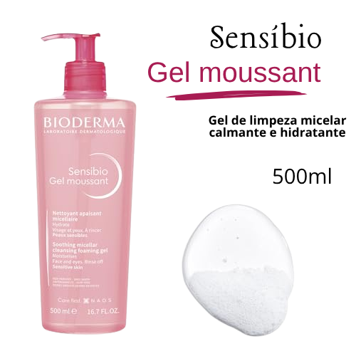Gel de Limpeza Micelar Facial BIODERMA Sensibio 525G - Imagem 3