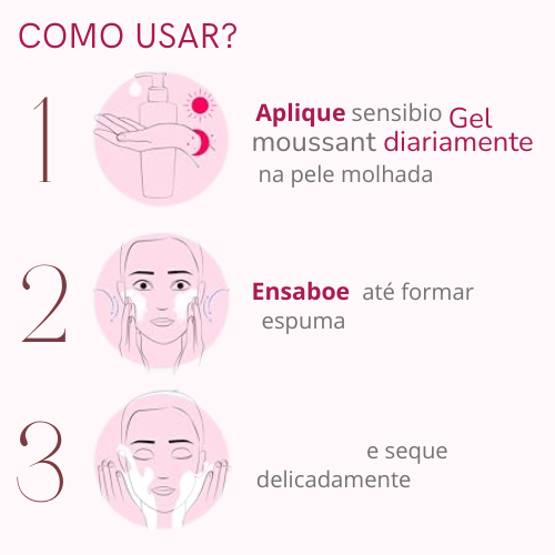 Gel de Limpeza Micelar Facial BIODERMA Sensibio 525G - Imagem 5