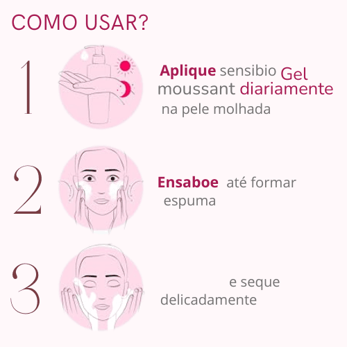 Como usar o Gel de Limpeza Facial Bioderma Sensibio