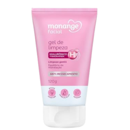Gel de Limpeza Monange Facial Anti-Ressecamento 120g