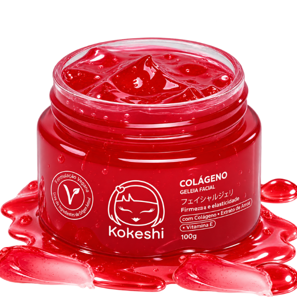 Gel em Geleia de Colágeno Kokeshi 100g com textura em gel