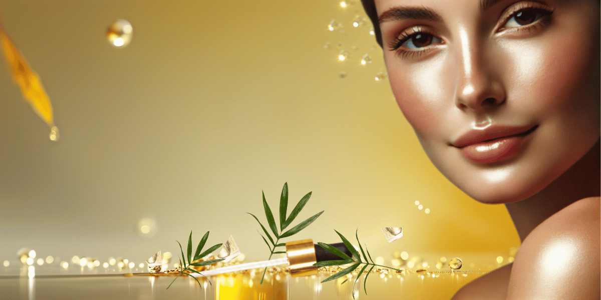 Mulher com pele radiante ilustrando os benefícios do retinol para cuidados com a pele