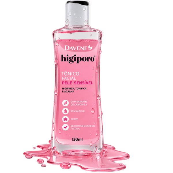 Melhor Tônico Davene Higiporo Facial para Pele Sensível 130 ml