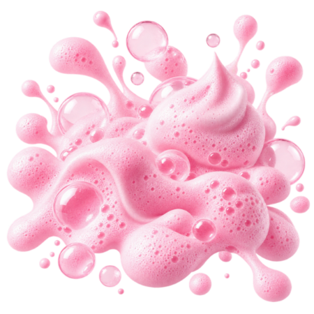 Espuma cremosa rosa do Mousse de Limpeza Niina Secrets