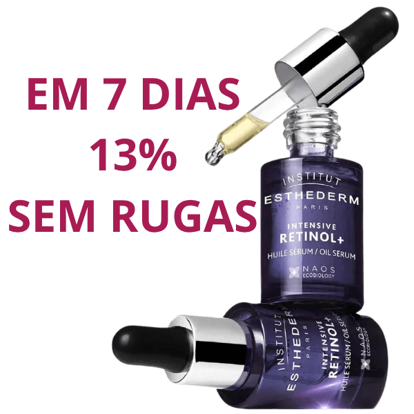 Sérum Anti-Idade Facial Retinol Institut Esthederm e resultados antirrugas