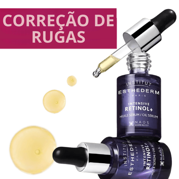 Sérum Anti-Idade Facial Retinol Institut Esthederm com textura em óleo