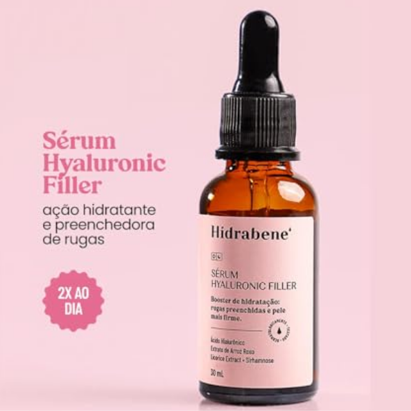 Sérum Anti Rugas com Ácido Hialurônico Hidrabene Hyaluronic Filler