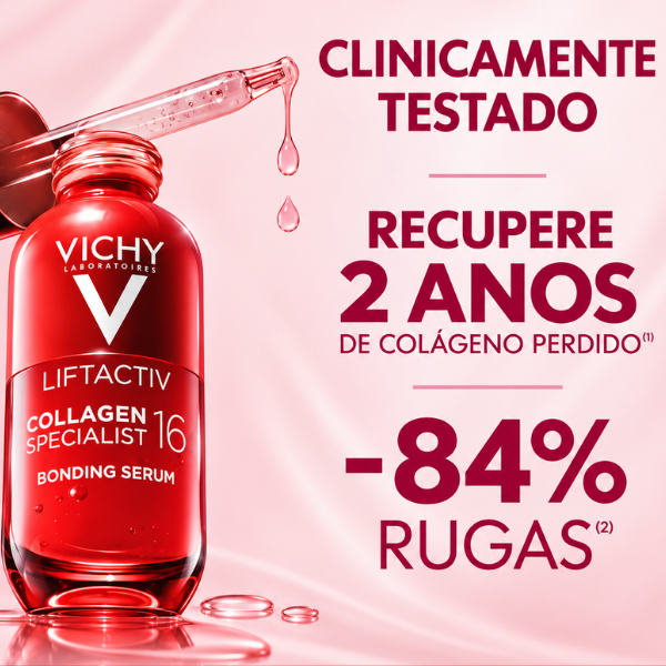 Sérum Colágeno Anti-idade Vichy com resultados clínicos para rugas