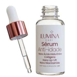 Sérum Facial Anti-Idade Rugas Ilumina Care 30ml com conta-gotas
