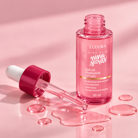 Serum Niacinamida e Peptídeo Firmador Niina Secrets com conta-gotas