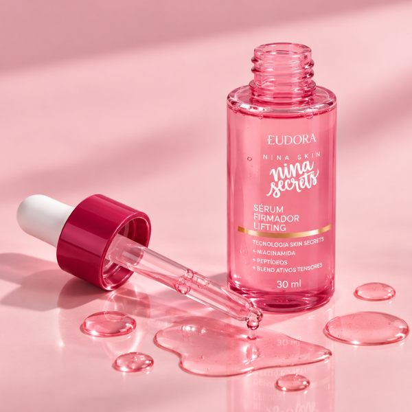 Serum Niacinamida e Peptídeo Firmador Niina Secrets com conta-gotas