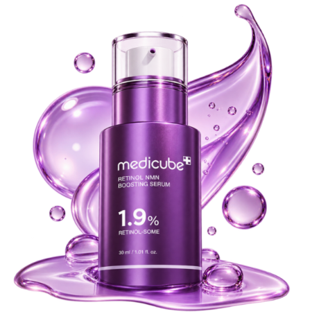Serum Retinol Facial Anti Rugas Medicube 1.9% com textura do sérum