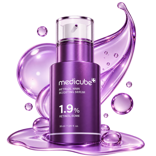 Serum Retinol Facial Anti Rugas Medicube 1.9% com textura do sérum