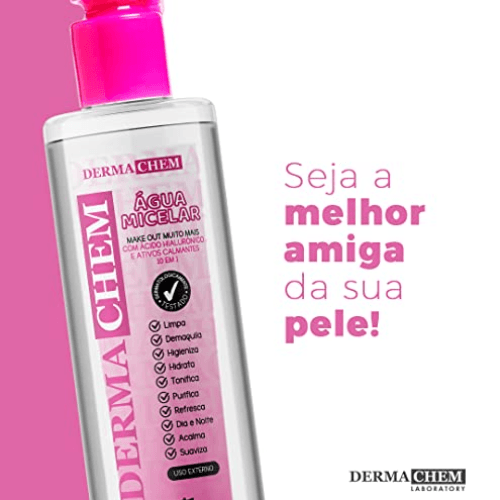 Água Micelar Dermachem para limpeza e cuidados com a pele