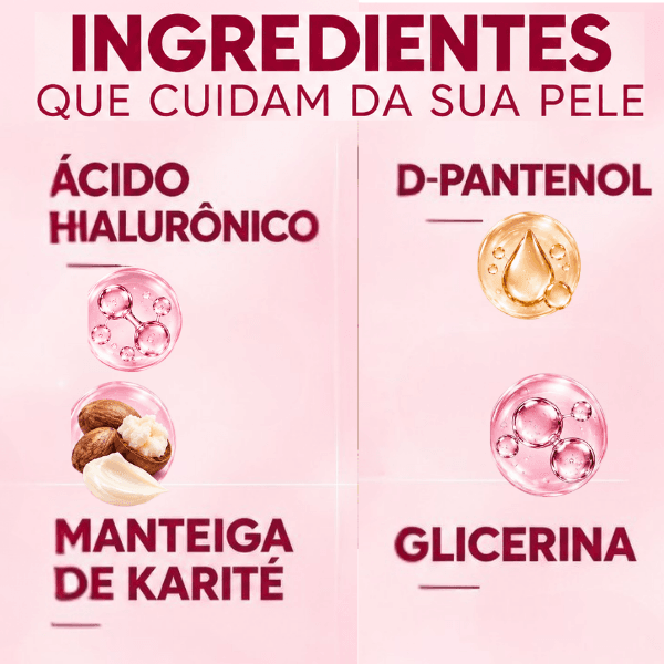Ingredientes do Creme Hidratação para o Rosto Noturno Hidramais