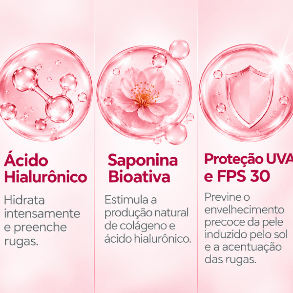 Ativos do Creme Hidratante Facial Antirrugas Eucerin com ácido hialurônico e saponina bioativa