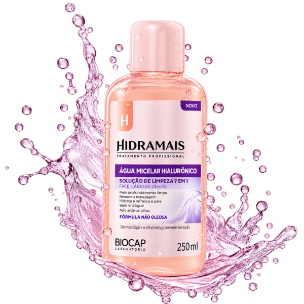 Melhor água micelar Hidramais com ácido hialurônico 250ml