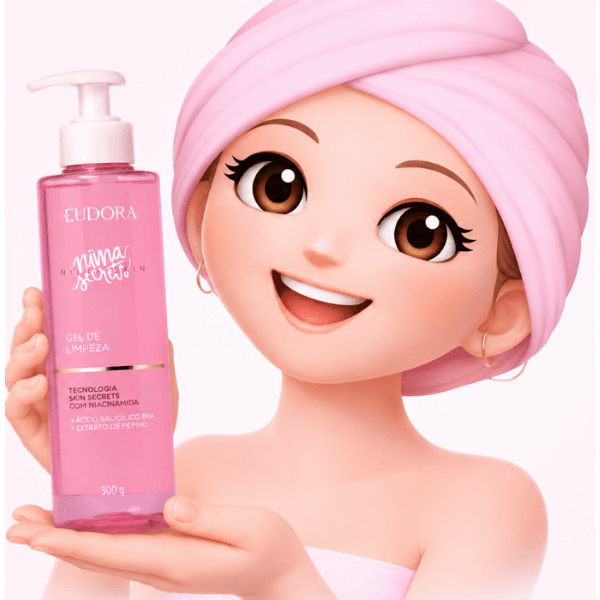 Melhor gel de limpeza facial Eudora Niina Skin 300g