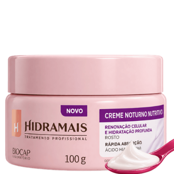 Melhor hidratante para o rosto Hidramais Creme Noturno Nutritivo 100g