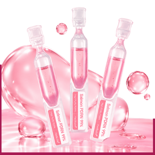 Melhor PDRN e exossomos facial Medicube Salmon PDRN 99% em ampolas