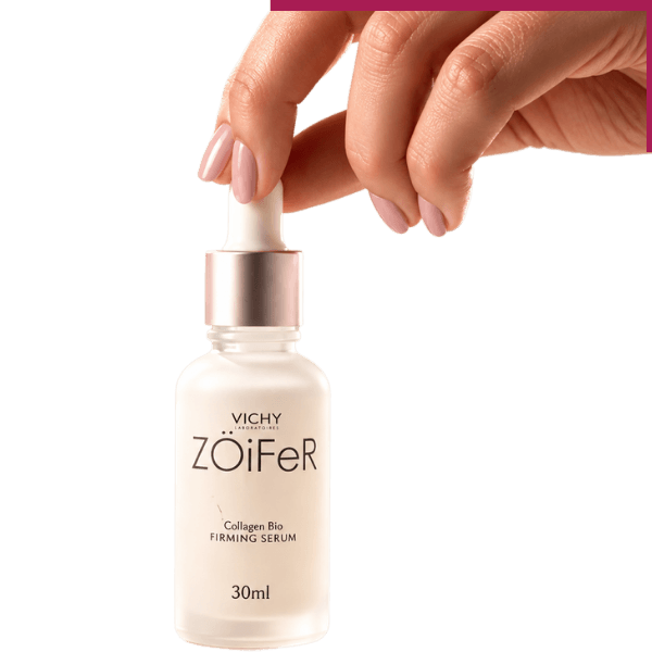 Sérum Facial Anti-Idade ZÖiFeR 30ml para cuidados com rugas e firmeza da pele, apresentado em frasco com conta-gotas.