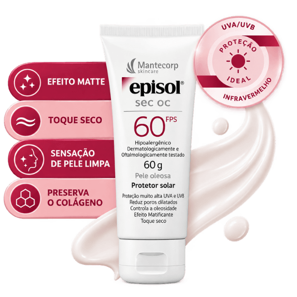 Benefícios do Protetor Solar Facial para Pele Oleosa Episol FPS 60